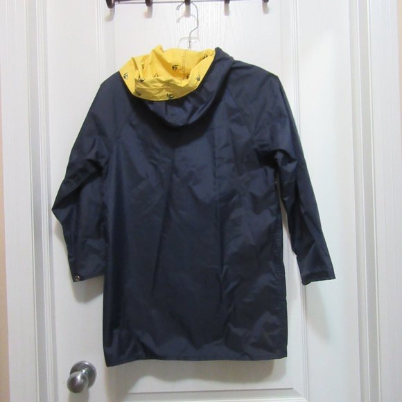 Girls size 10 Rain Coat Reversible with hood - Picture 4 of 7